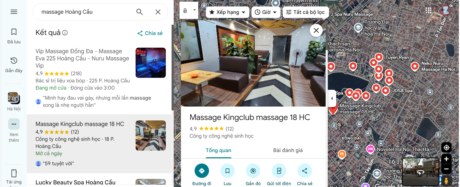 Massage Kingclub massage 18 HC