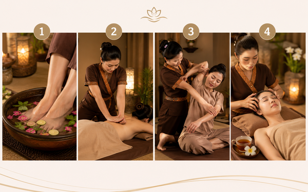 Quy trình các bước trong bài massage Thái chuẩn spa