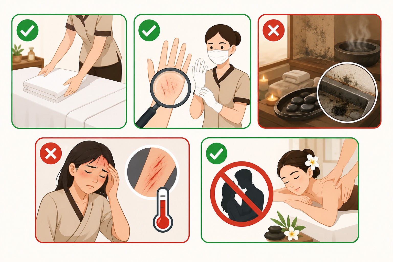 Biện pháp phòng tránh nguy cơ lây nhiễm khi đi massage